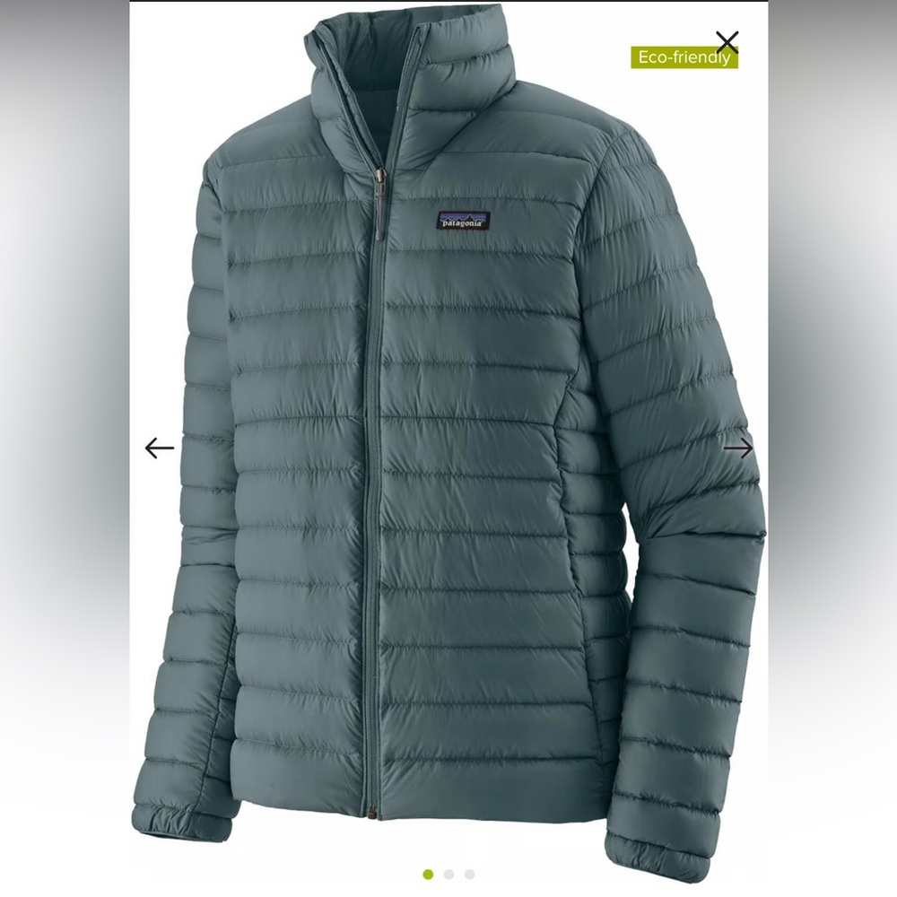 Like new men's zip front Patagonia puffer jacket in 3XL. Color is nouveau green